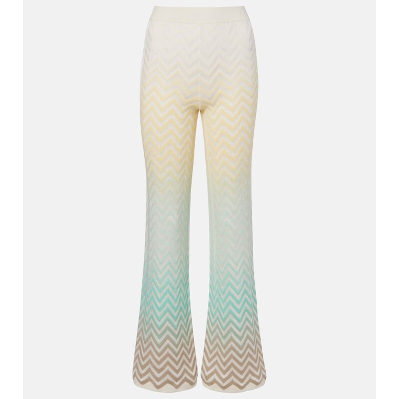 Missoni Zigzag cotton-blend flared pants