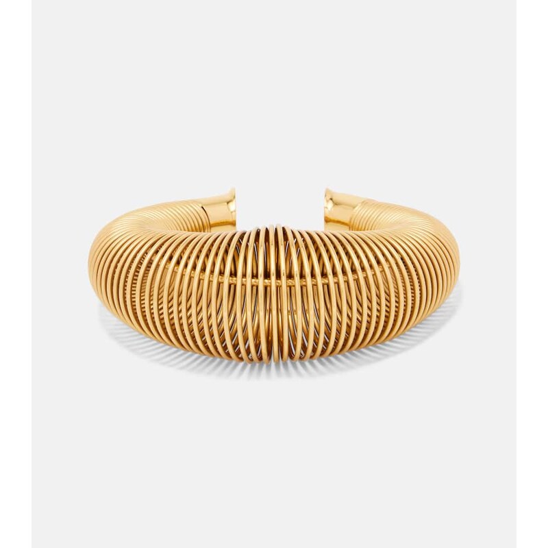 Alaïa Logo cuff bracelet