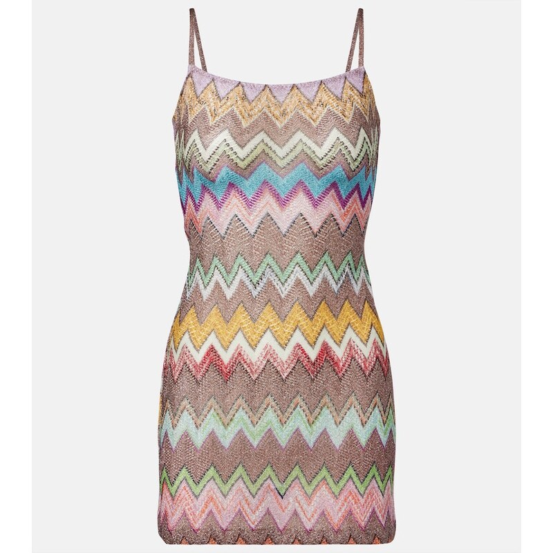 Missoni Zigzag lamÃ minidress