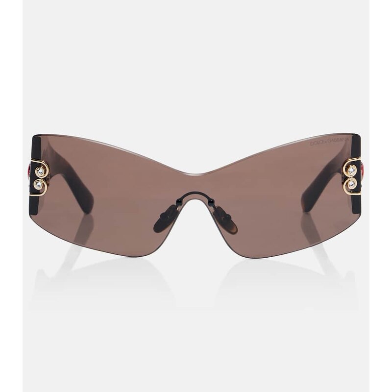 Dolce&Gabbana Embellished rectangular sunglasses