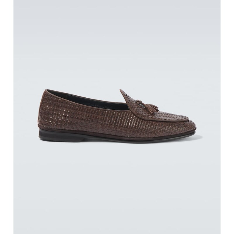 Rubinacci Marphy woven leather loafers