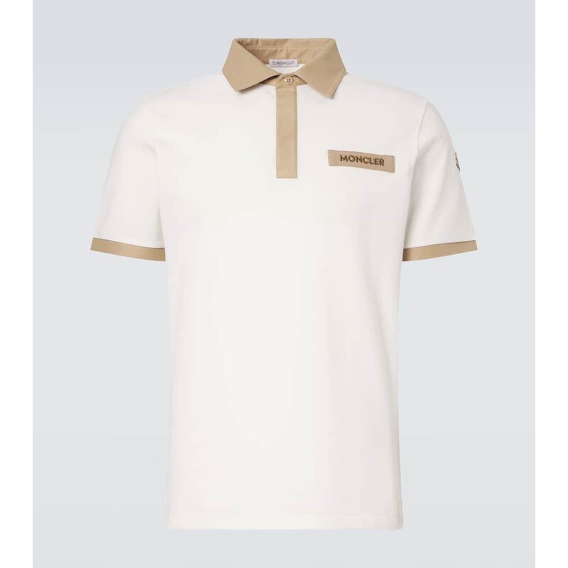 Moncler Logo cotton piquÃ polo shirt