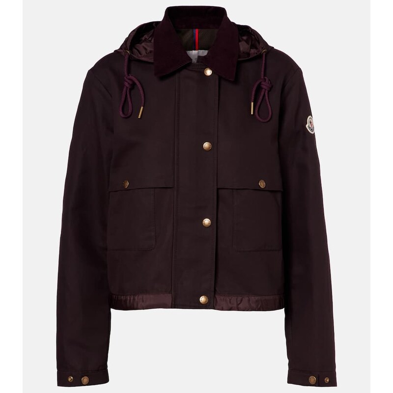 Moncler Aconitum cotton and linen-blend jacket