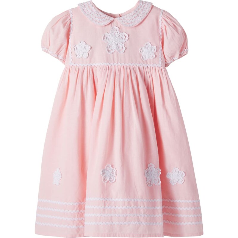 Bebe Organic Lucy embroidered cotton-blend dress
