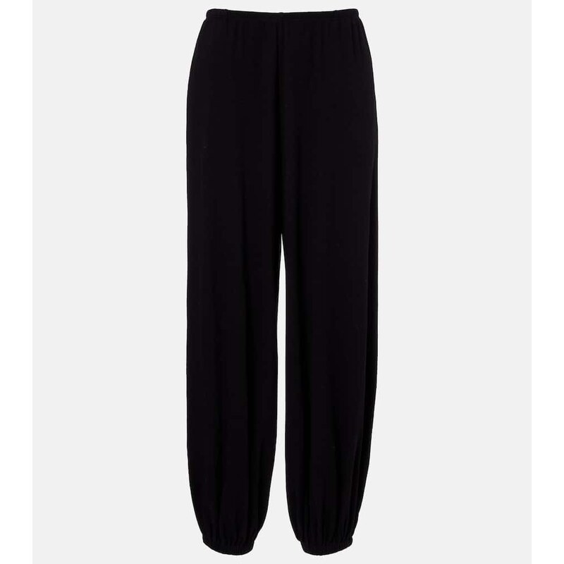 The Row Fiamma cotton, cashmere, and silk sweatpants