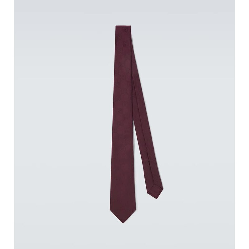 Gucci GG cotton and silk jacquard tie