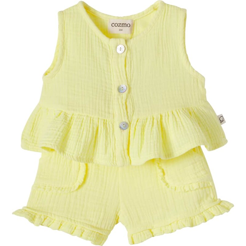 Cozmo Baby Posy top and Stella shorts set