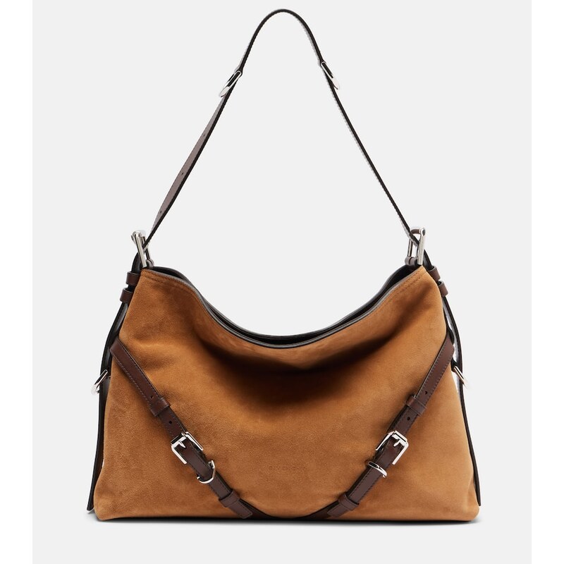Givenchy Voyou Medium suede shoulder bag
