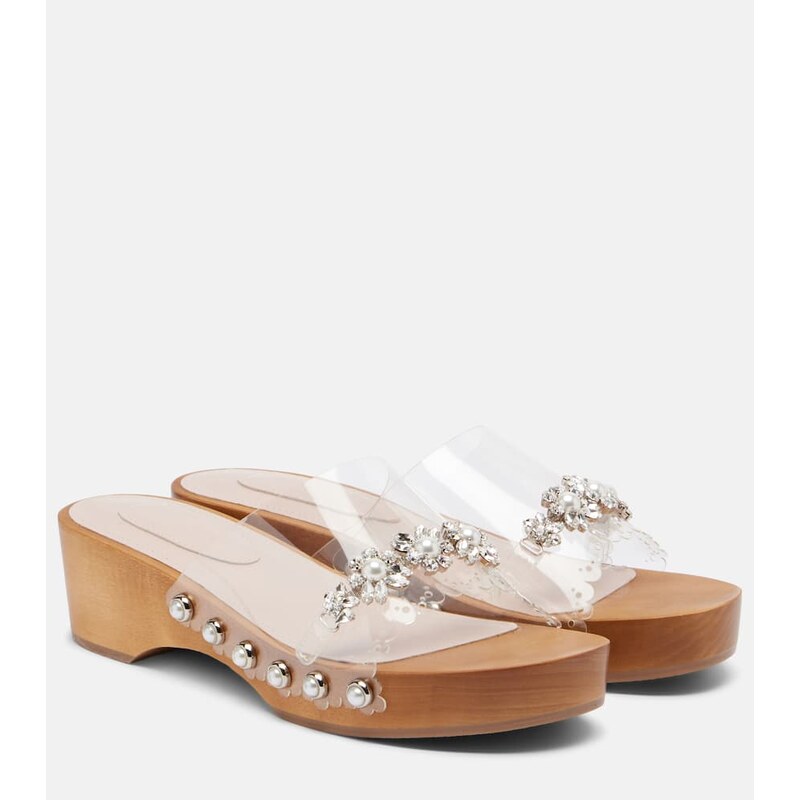 Dámské pantofle Simone Rocha z PVC s dekoracemi