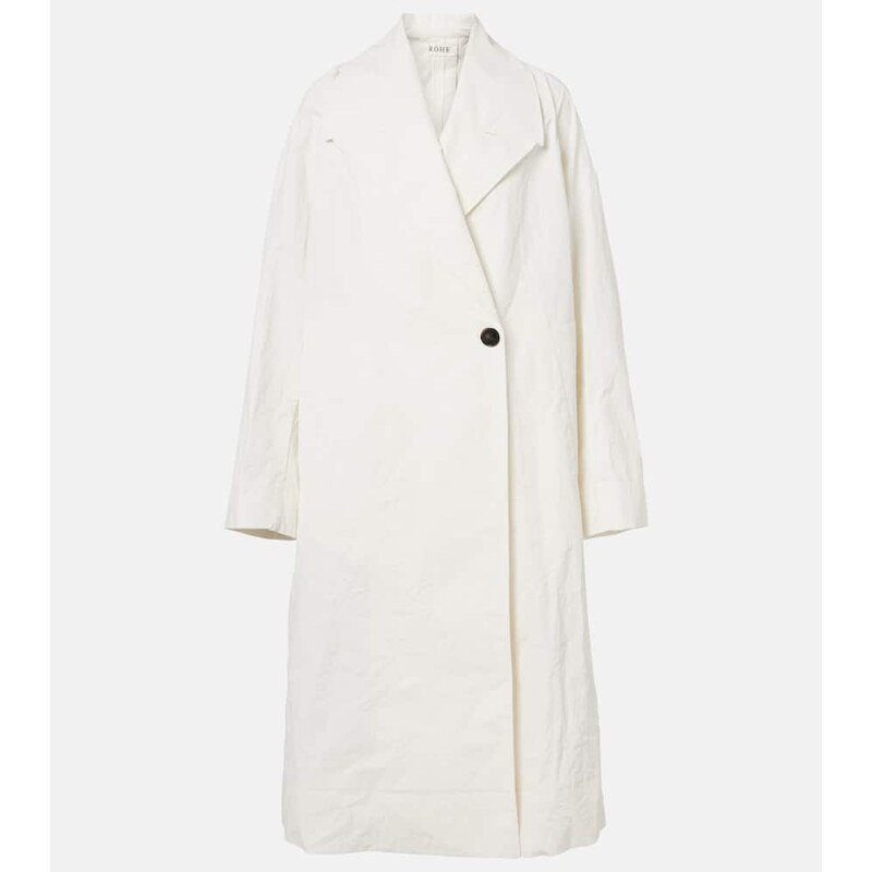 Róhe Oversized cotton and linen coat