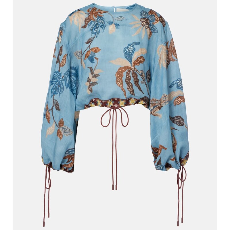 Alemais AlÃmais Georgie cropped printed top