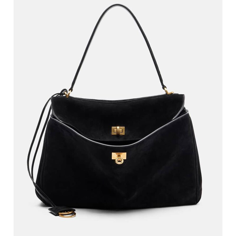 Balenciaga Rodeo Medium suede shoulder bag