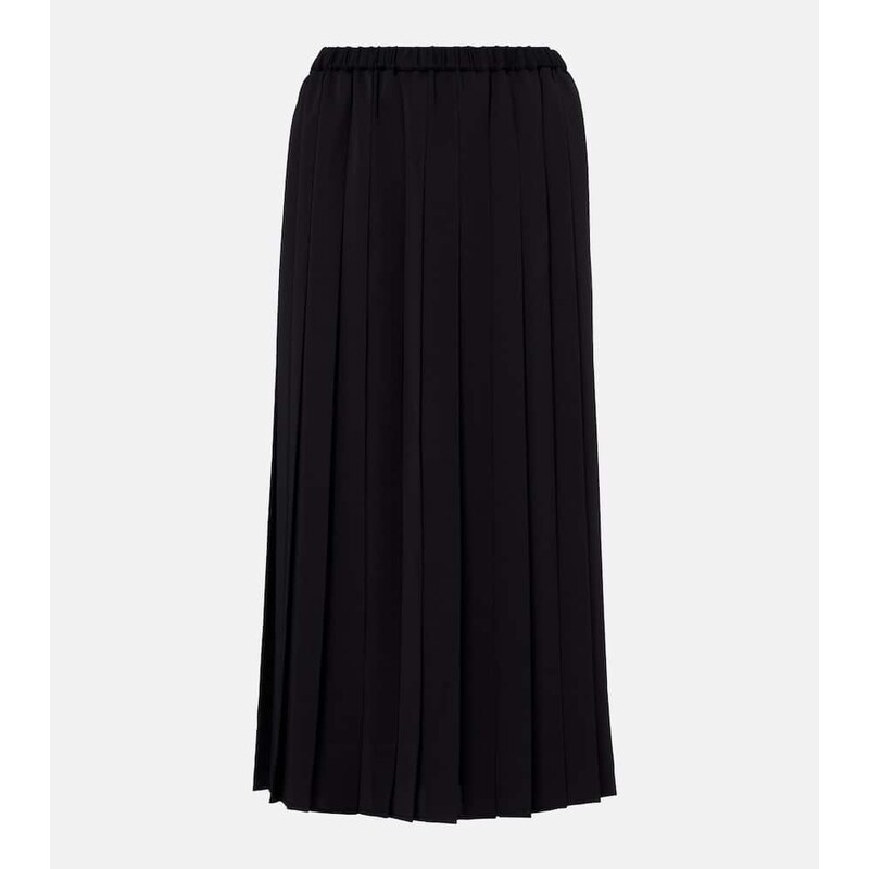 pleated midi sukně černá, Junya Watanabe