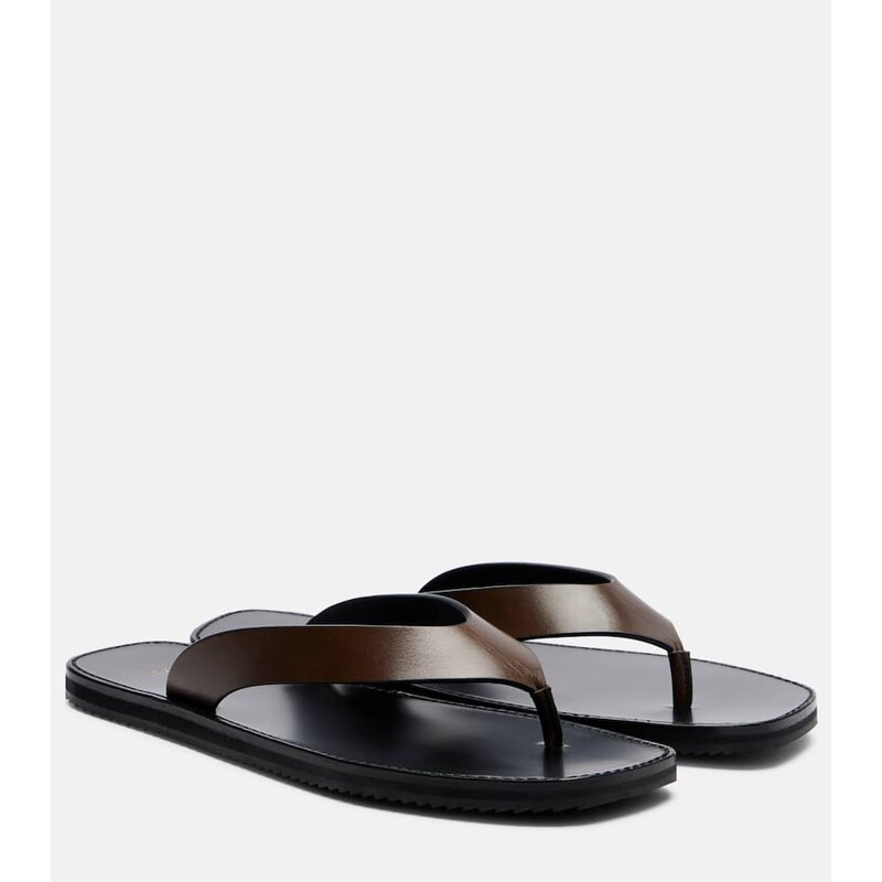 JUDE Vermelho leather thong sandals