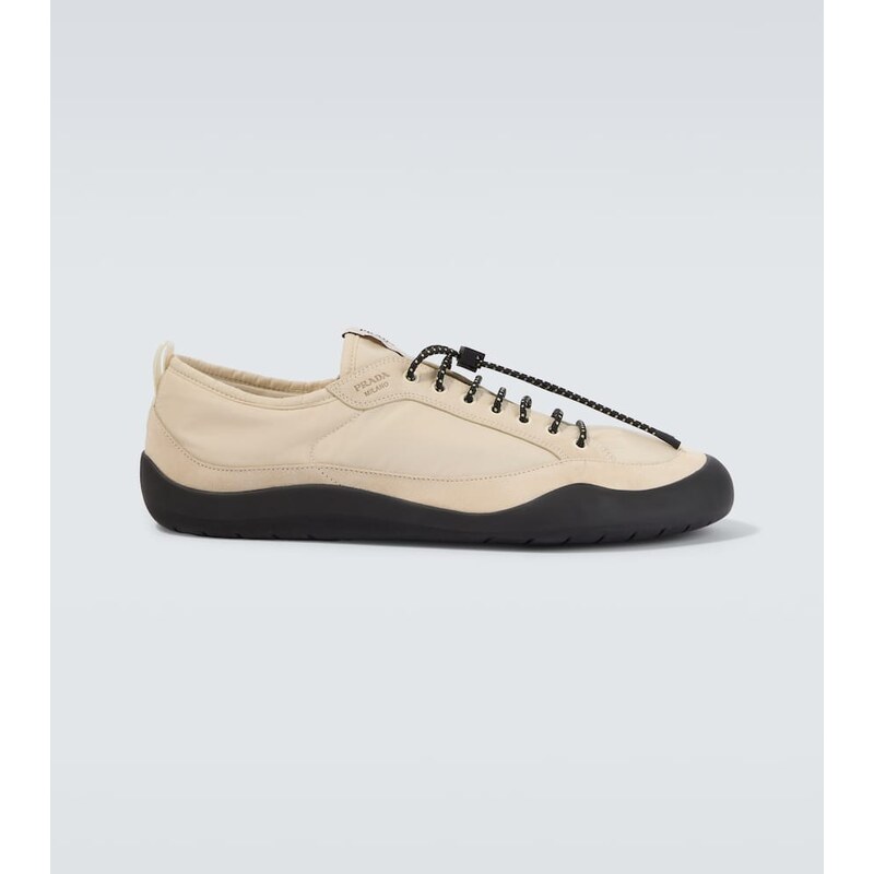 Prada Speedrock Re-Nylon and suede sneakers