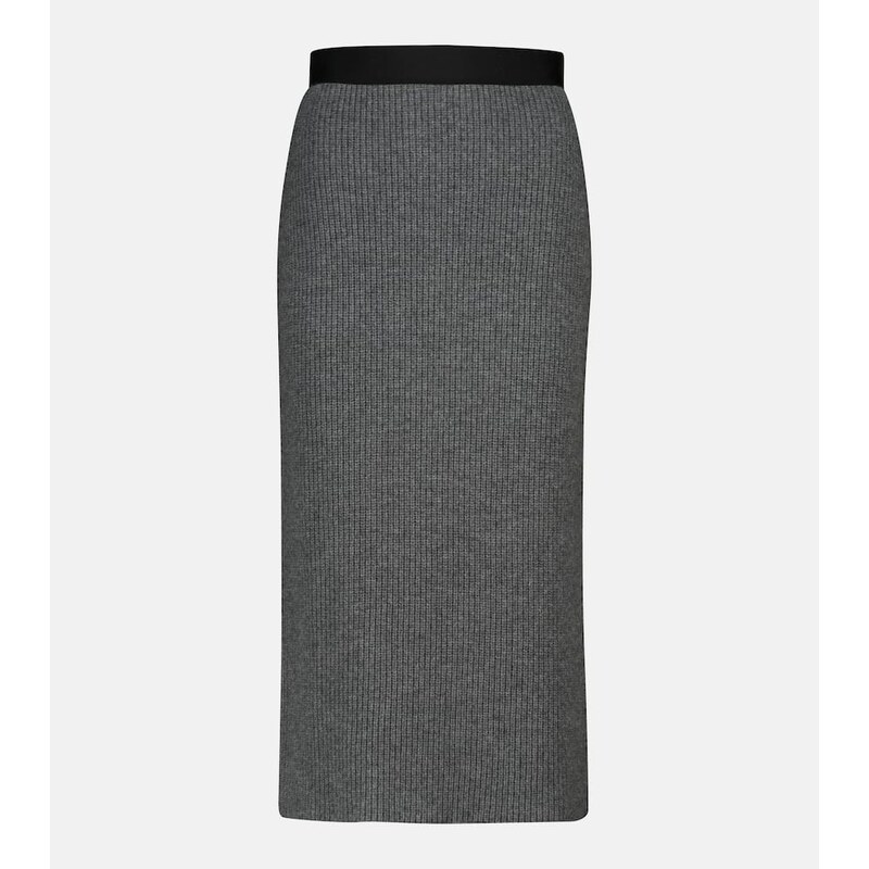 Moncler Wool and cashmere midi skirt