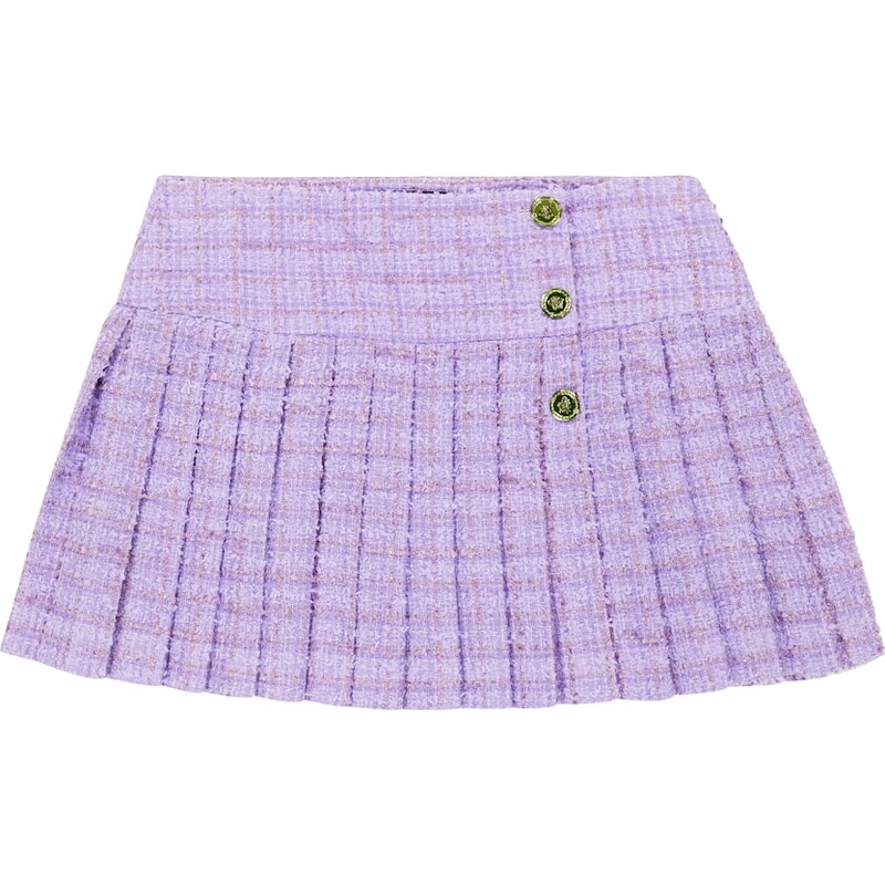 Versace Kids Medusa pleated tweed skirt