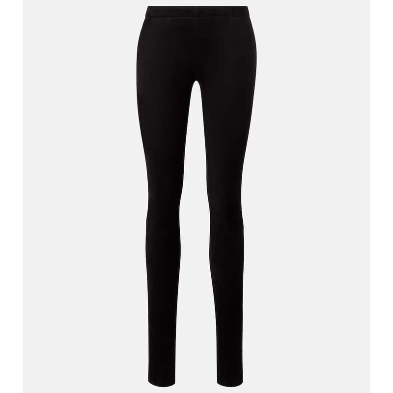 Stouls Carolyn mid-rise suede leggings