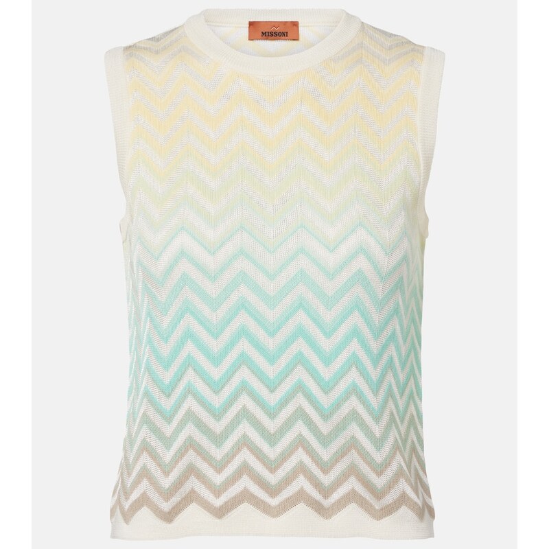 Missoni Zigzag cotton-blend top