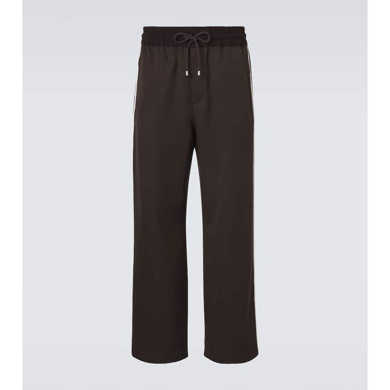 Loewe Wool gabardine wide-leg pants