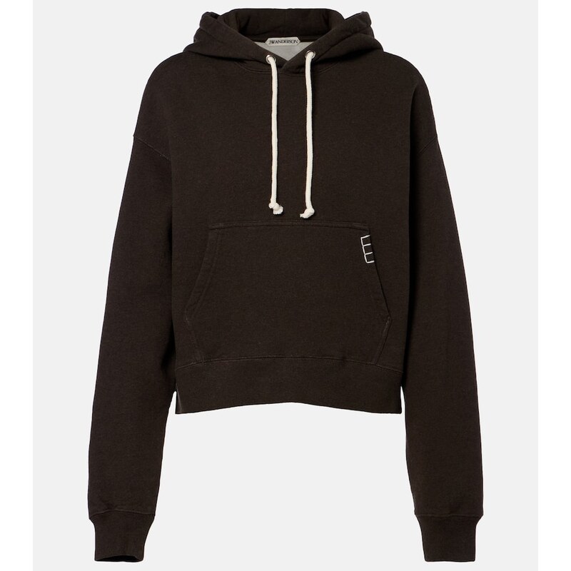 JW Anderson Cropped cotton hoodie
