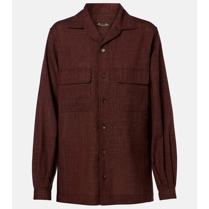Loro Piana Ida wool, silk, and linen shirt