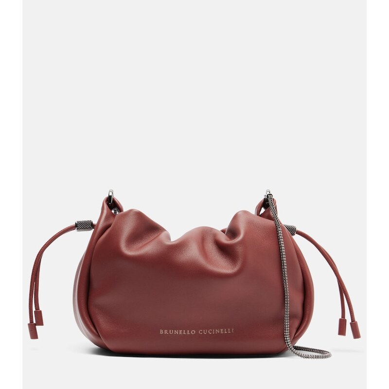 Brunello Cucinelli Mellow Mini leather crossbody bag
