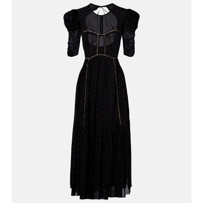 Marant Etoile Sichene polka-dot cotton maxi dress