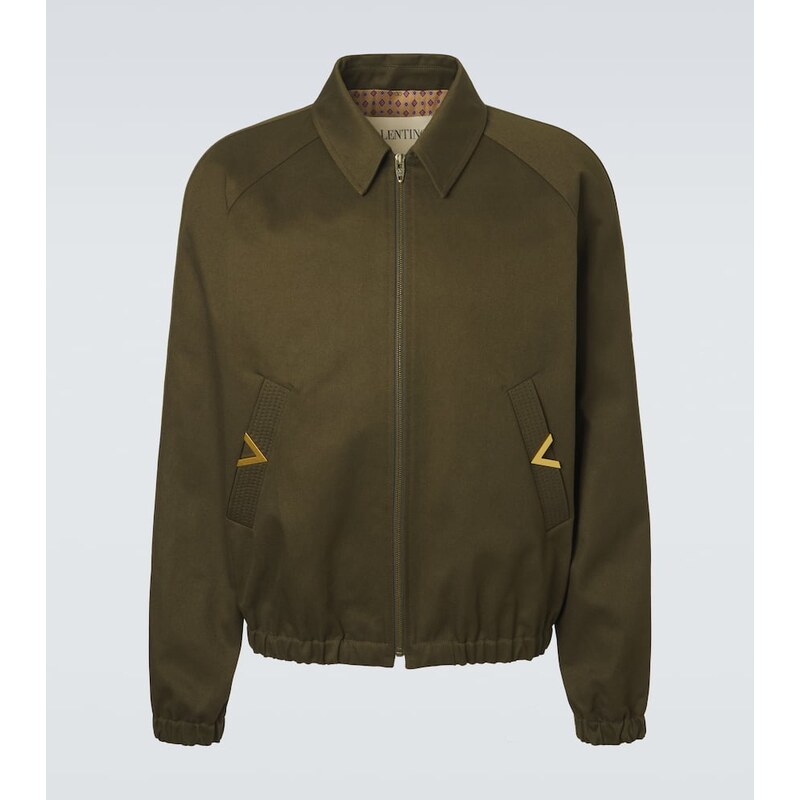 Valentino VGold cotton gabardine blouson jacket