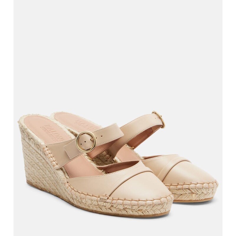 Malone Souliers Farah leather espadrille wedges