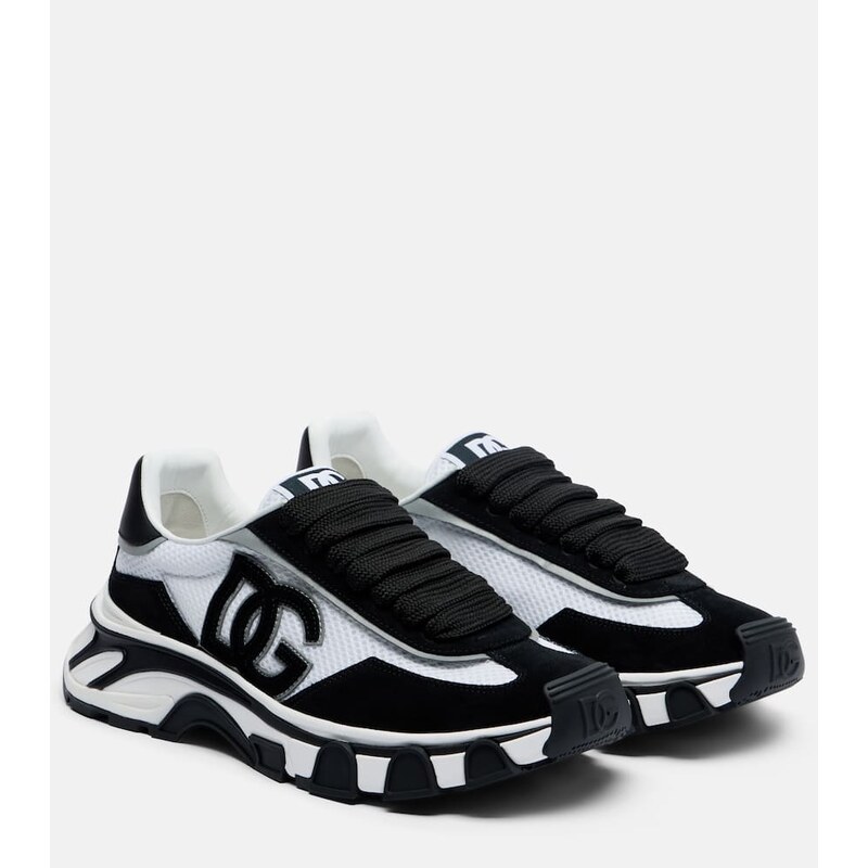 Dolce&Gabbana DG Country Road suede-trimmed sneakers