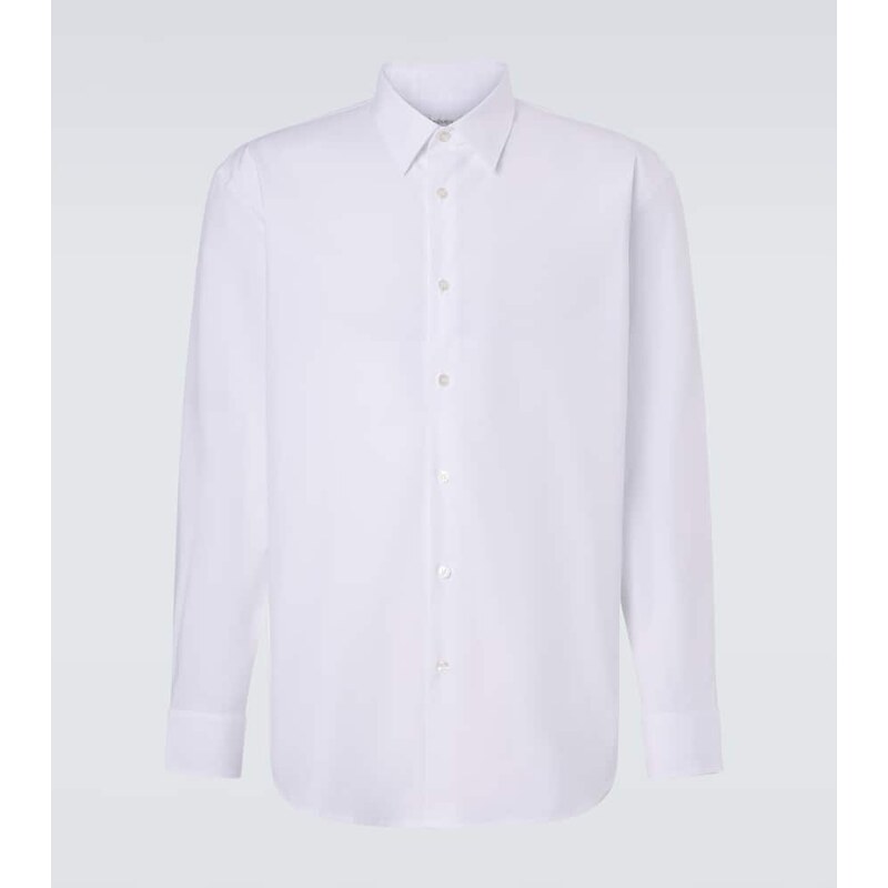 Saint Laurent Cassandre cotton-blend poplin shirt