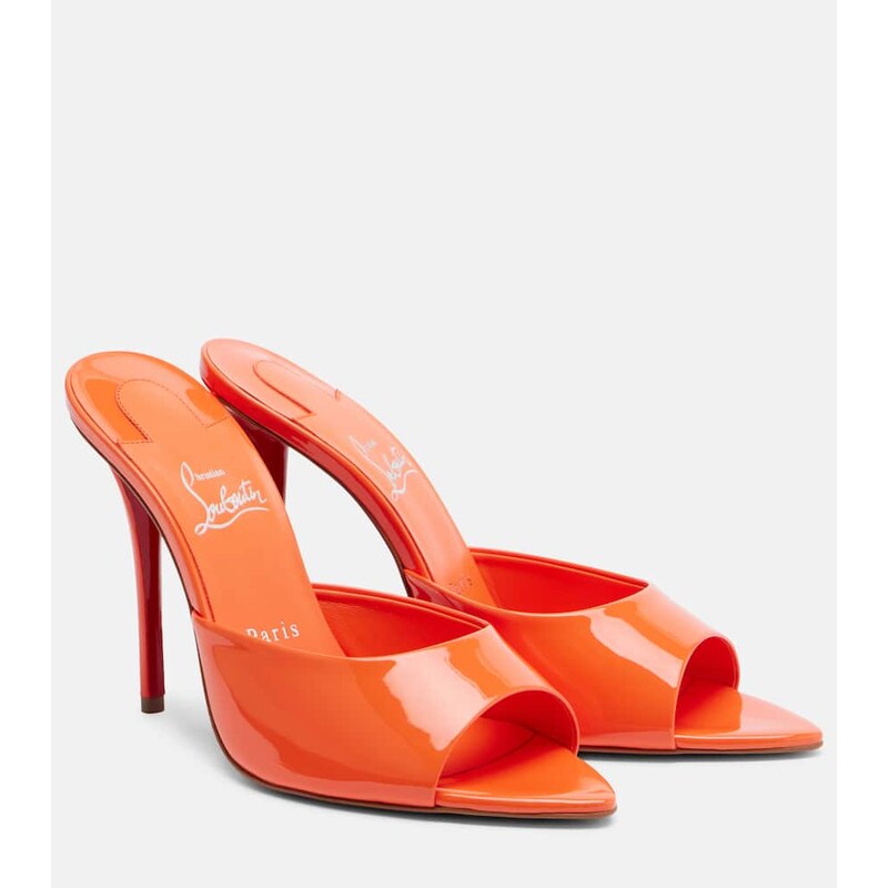 Christian Louboutin Miss Z patent leather mules