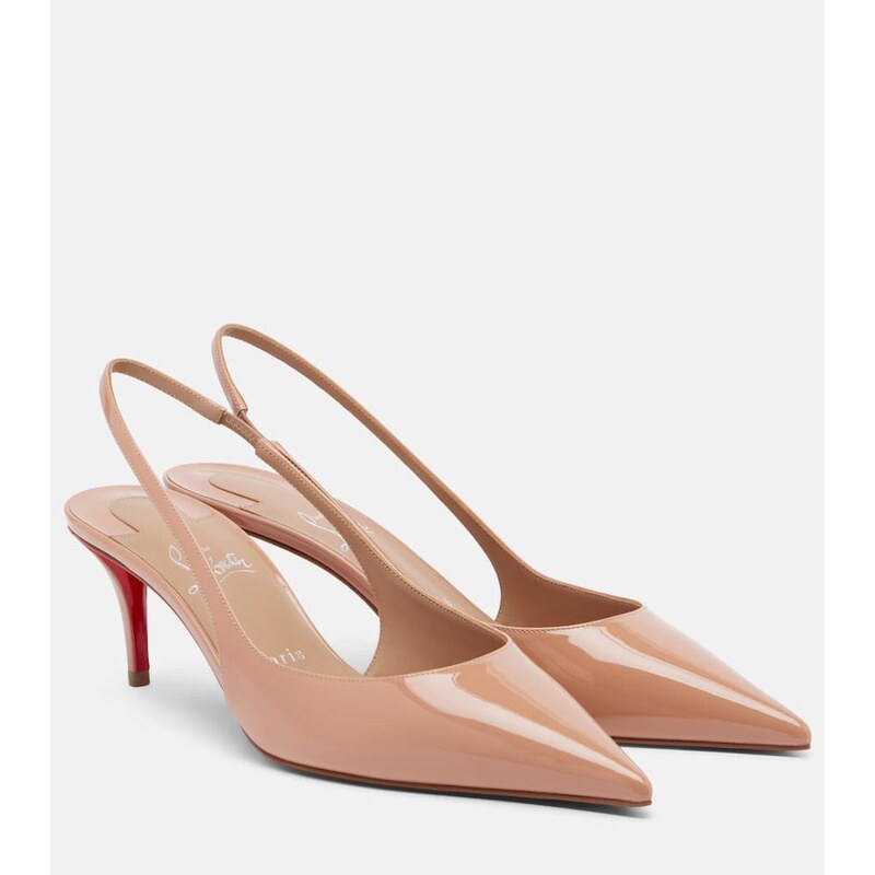 Christian Louboutin Miss Z 60 patent leather slingback pumps