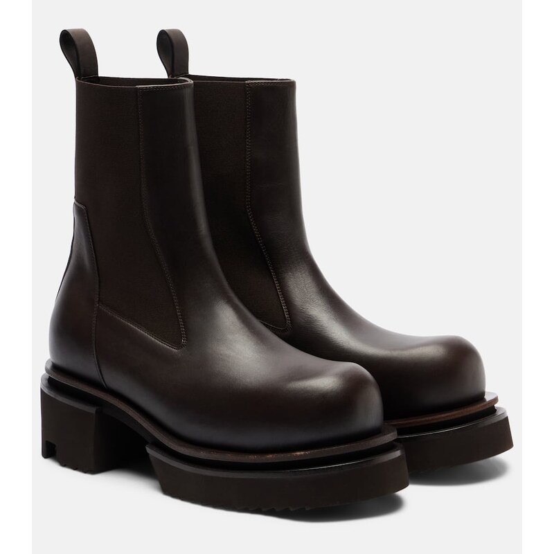 Rick Owens Beatle 60 leather platform Chelsea boots