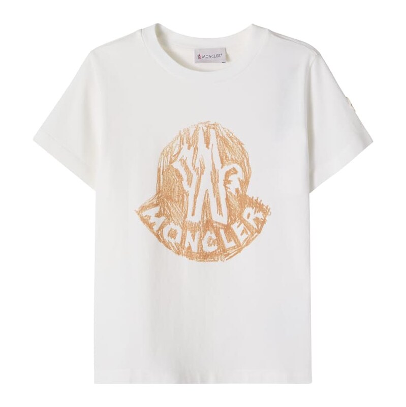 Moncler Enfant Logo cotton jersey T-shirt