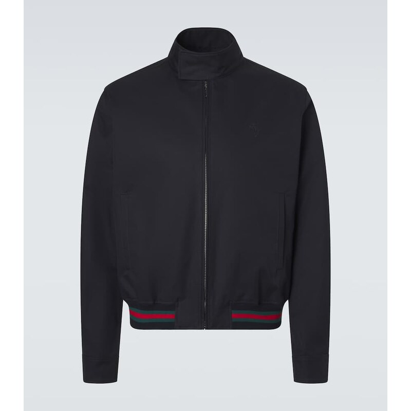 Gucci Web Stripe cotton twill jacket