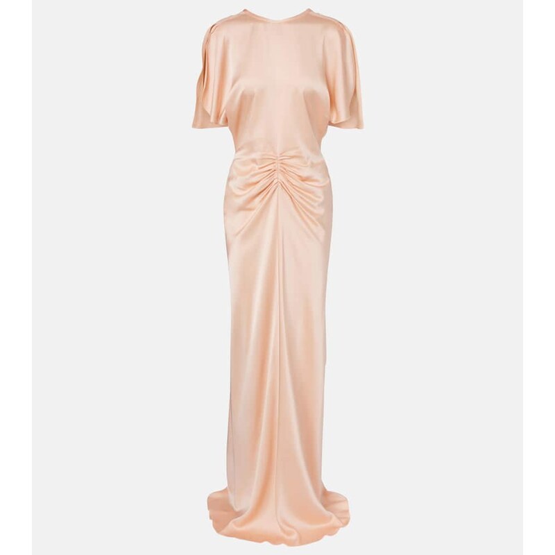 Victoria Beckham Isabella gathered satin gown