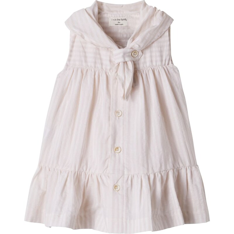 1 + in the Family Baby Empuries striped cotton poplin dress