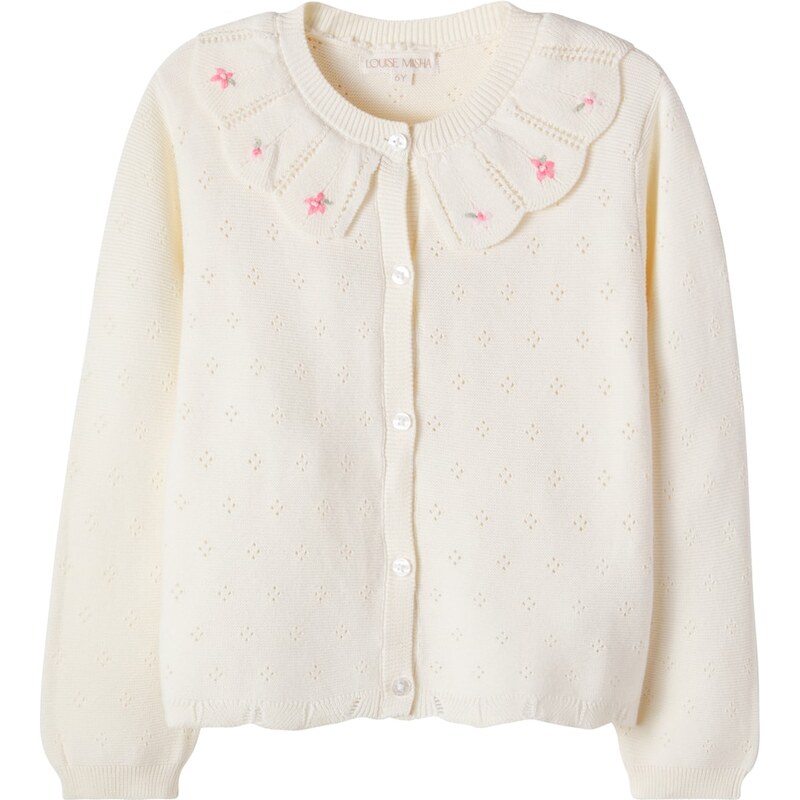 Louise Misha Mynalette embroidered cotton cardigan