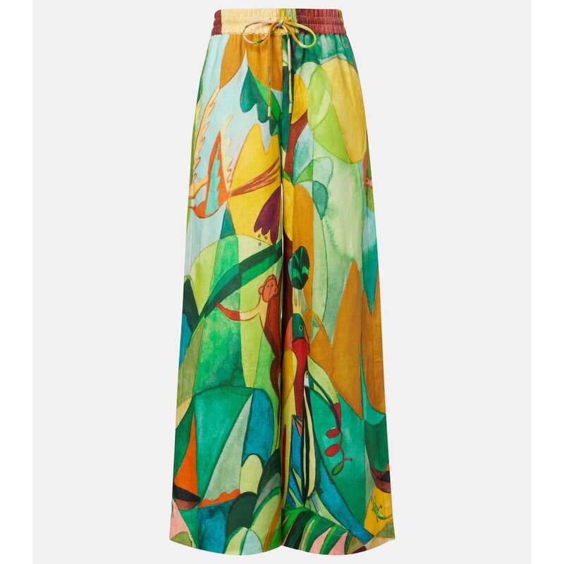 Alemais AlÃmais x Mokshini linen wide-leg pants