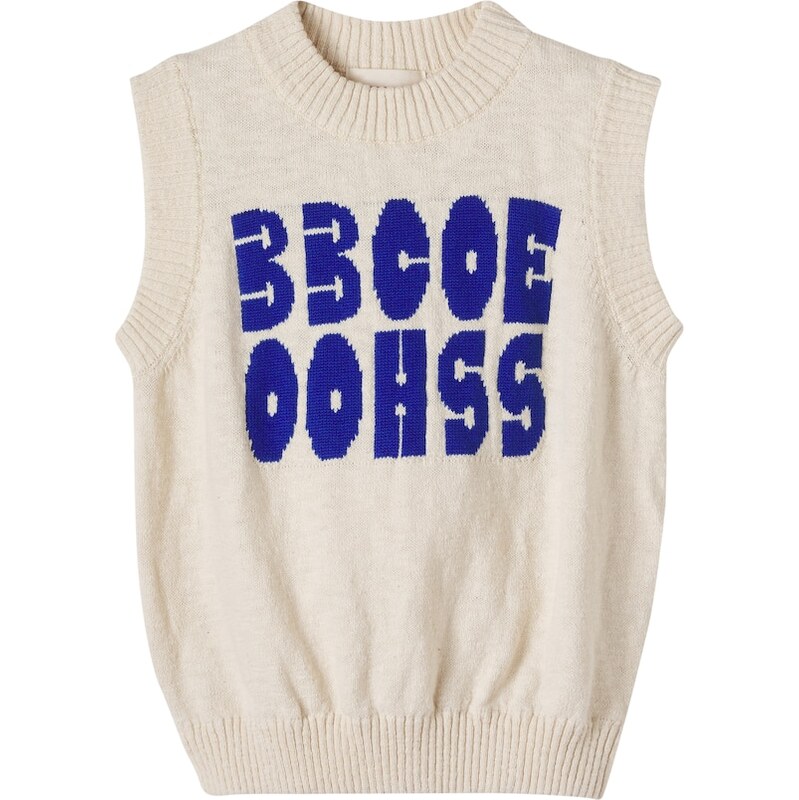 Bobo Choses Logo knitted cotton-blend vest