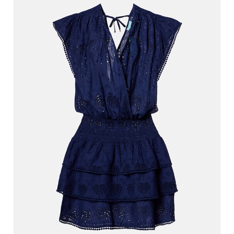 Melissa Odabash Jess broderie anglaise cotton minidress