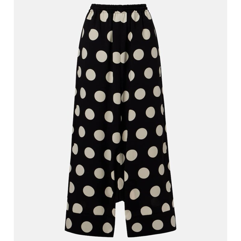 Junya Watanabe Polka-dot wide-leg pants