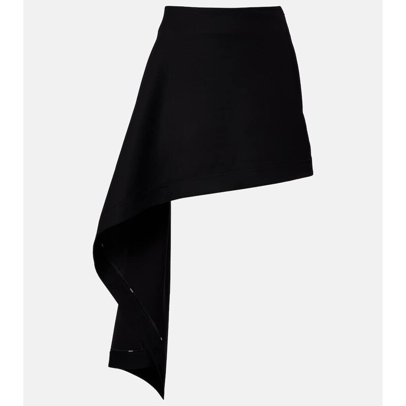 Loewe Draped wool miniskirt