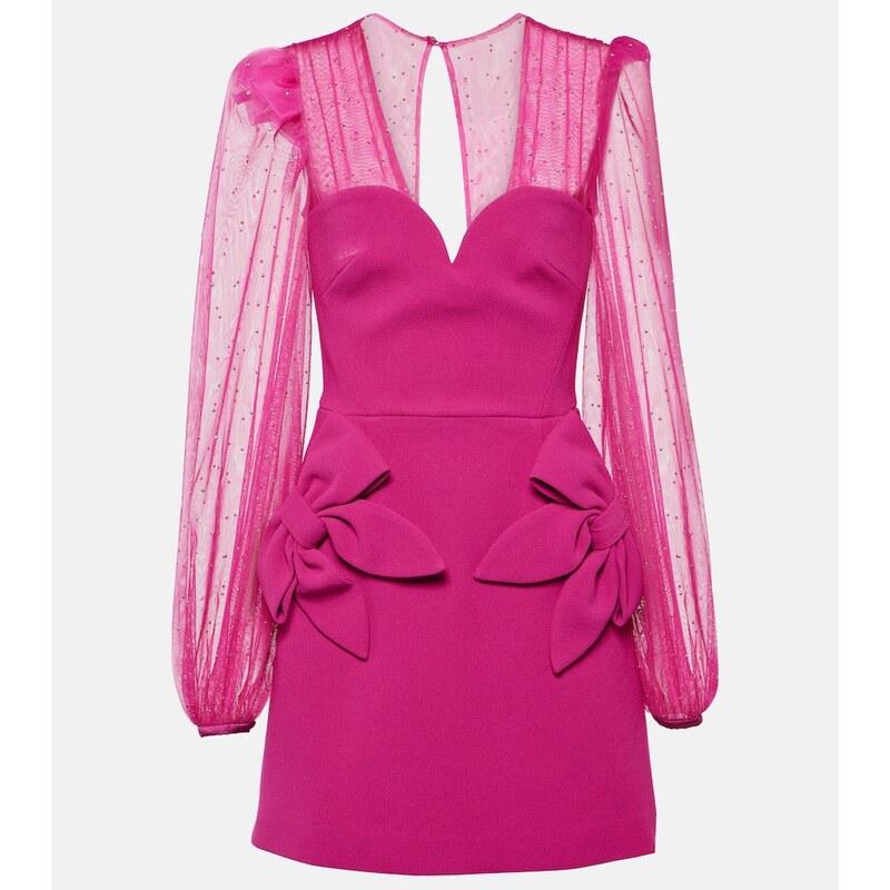 Rebecca Vallance Lilah embellished crÃªpe minidress
