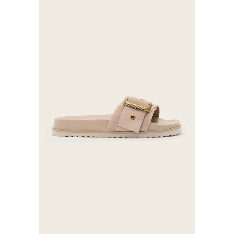 AllSaints Semišové pantofle AllSaints Ellie Western Sandal