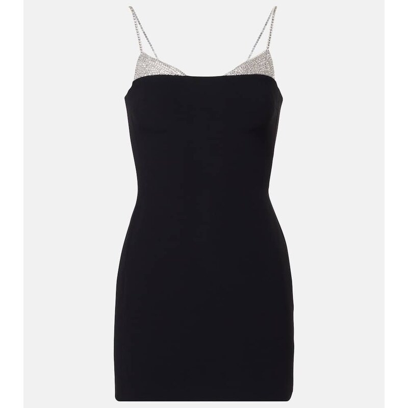 David Koma Embellished cady minidress