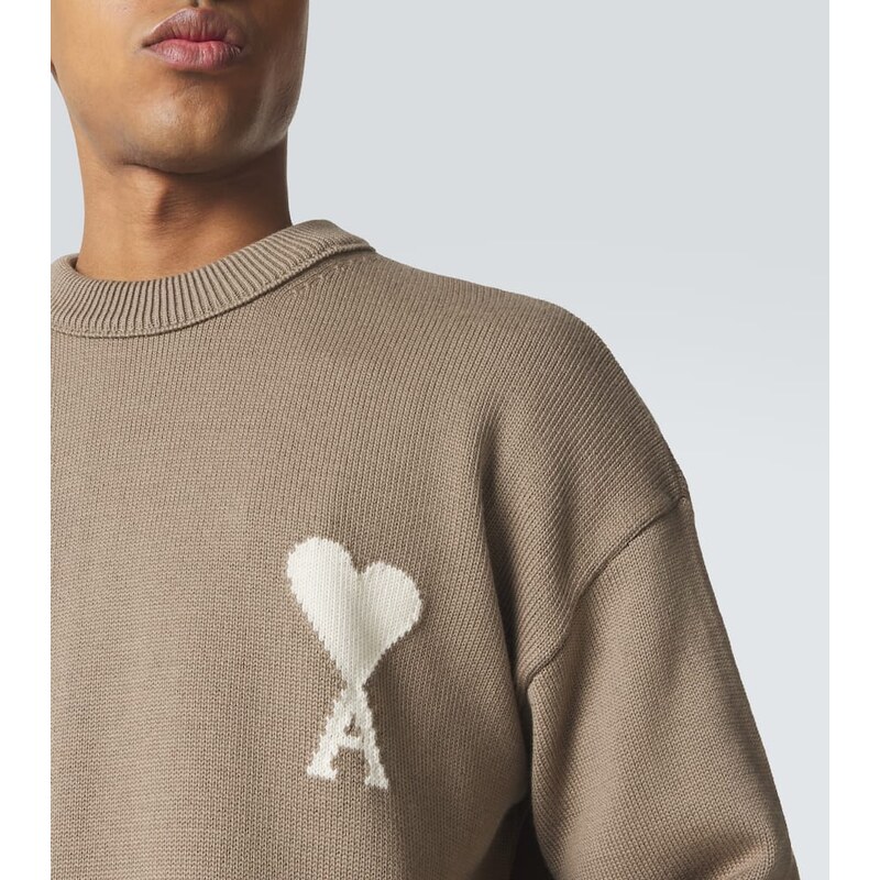 Ami Paris Ami De CÅur wool and cotton sweater