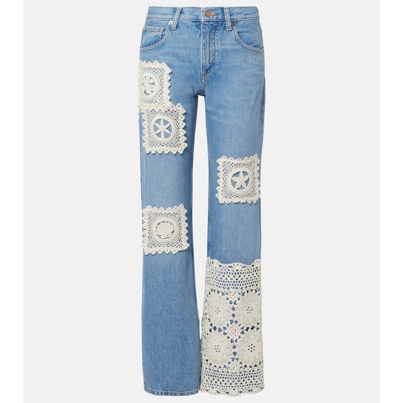 Alanui Islandâs Diary straight jeans